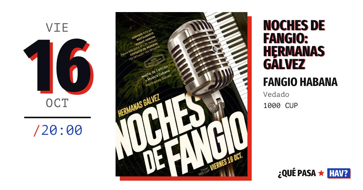 Noches de Fangio: Hermanas Gálvez