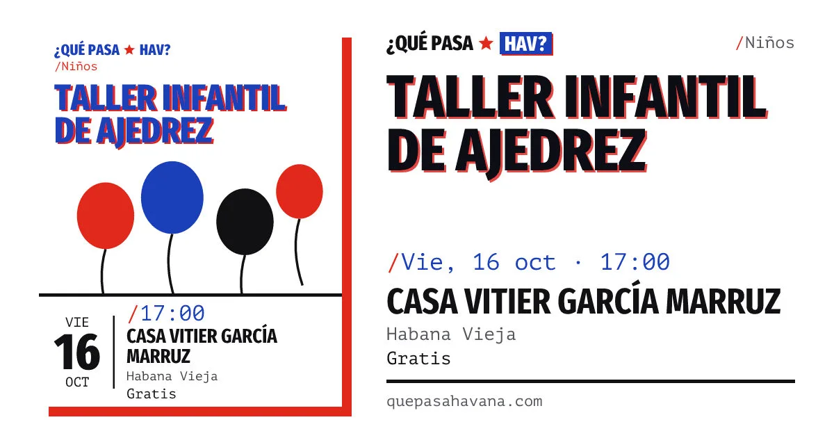 Taller infantil de Ajedrez