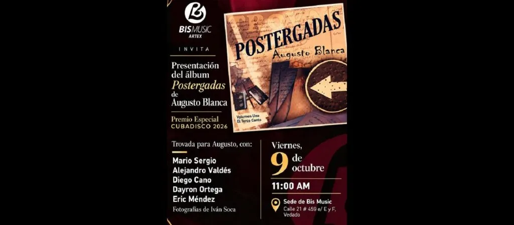 Postergadas llega a Bis Music
