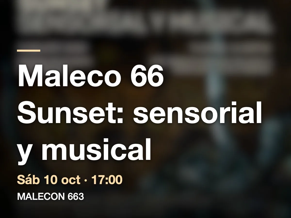 Maleco 66 Sunset: sensorial y musical