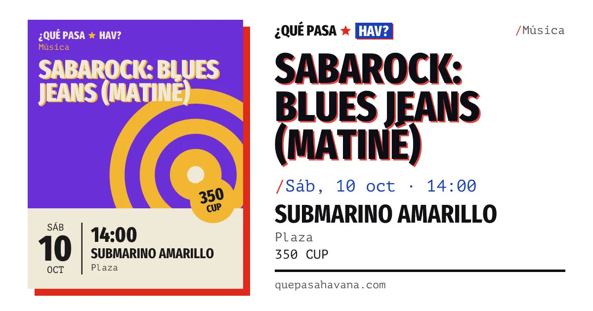 Sabarock: Blues Jeans (matiné)